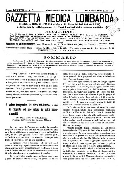 Gazzetta medica lombarda