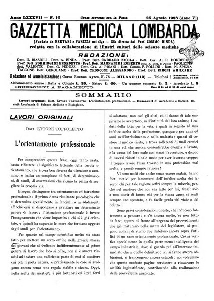 Gazzetta medica lombarda