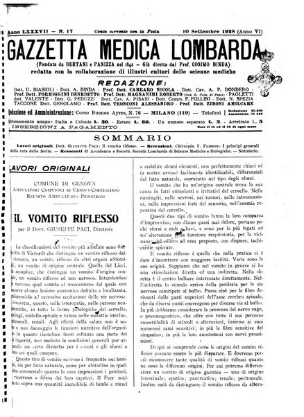 Gazzetta medica lombarda