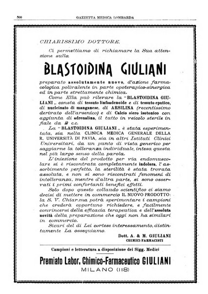 Gazzetta medica lombarda