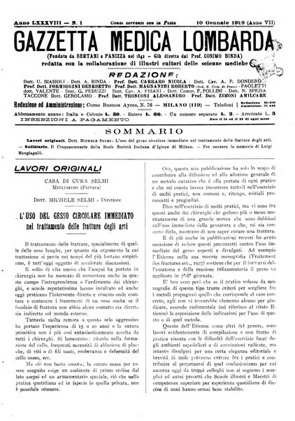 Gazzetta medica lombarda