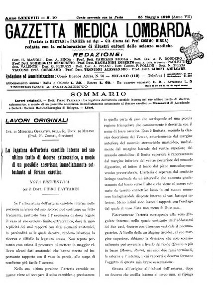 Gazzetta medica lombarda