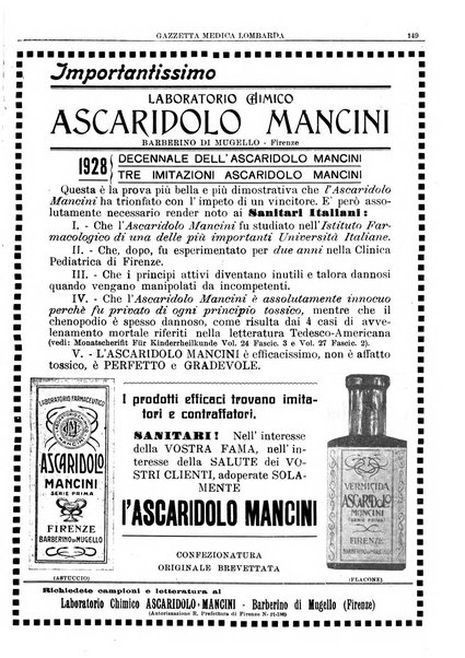 Gazzetta medica lombarda