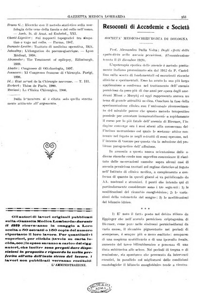 Gazzetta medica lombarda