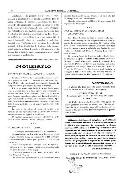 Gazzetta medica lombarda