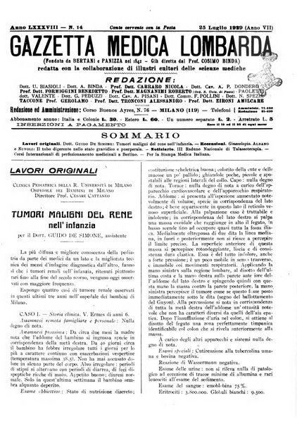 Gazzetta medica lombarda