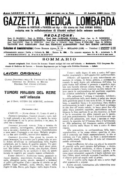 Gazzetta medica lombarda