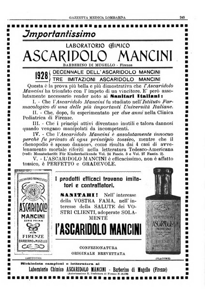 Gazzetta medica lombarda