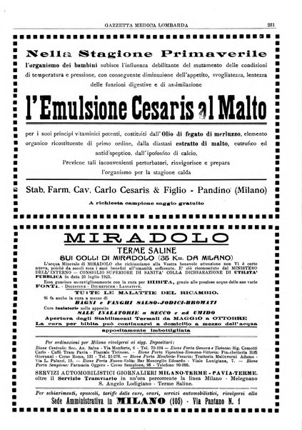 Gazzetta medica lombarda