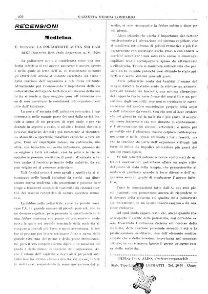 Gazzetta medica lombarda