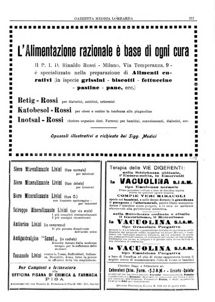 Gazzetta medica lombarda