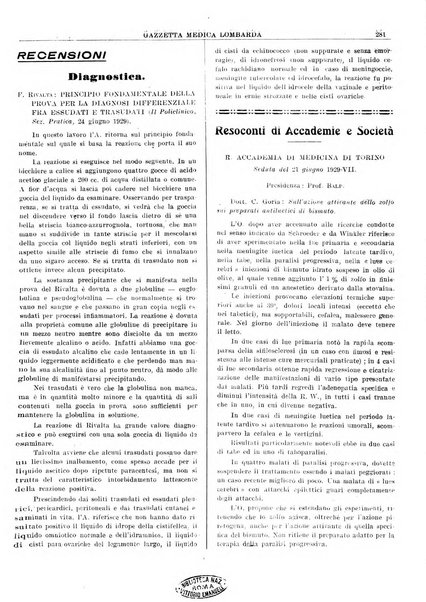 Gazzetta medica lombarda