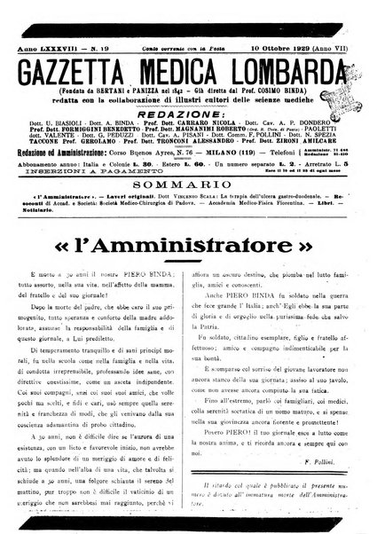 Gazzetta medica lombarda