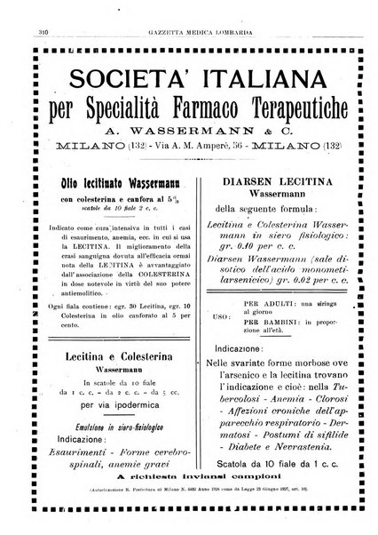 Gazzetta medica lombarda