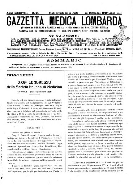 Gazzetta medica lombarda