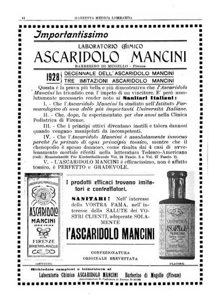 Gazzetta medica lombarda