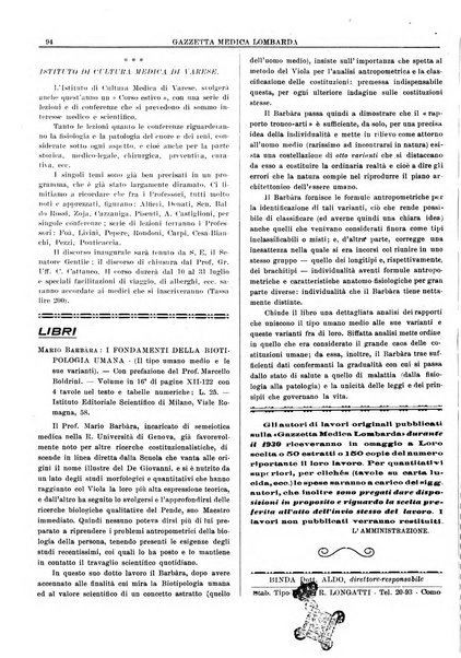 Gazzetta medica lombarda