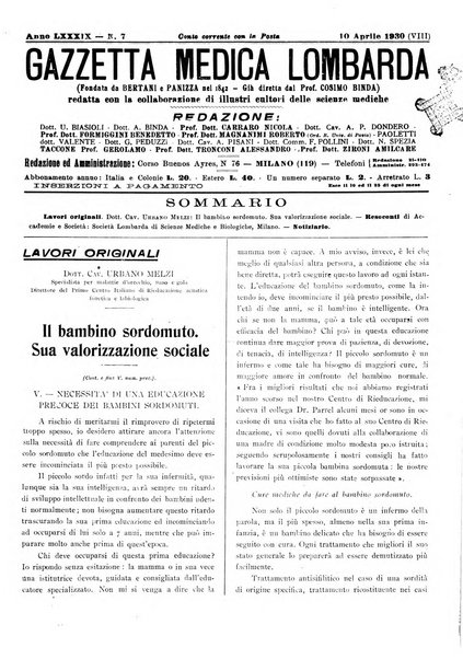 Gazzetta medica lombarda