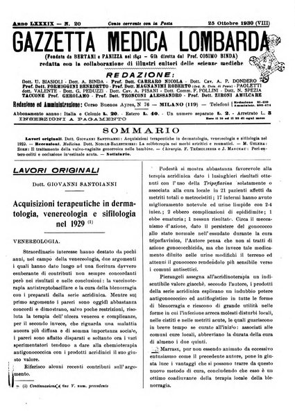 Gazzetta medica lombarda