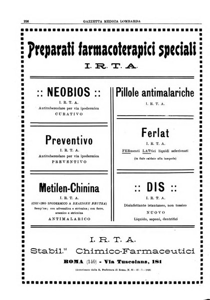 Gazzetta medica lombarda