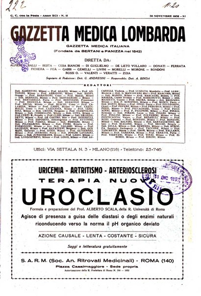 Gazzetta medica lombarda