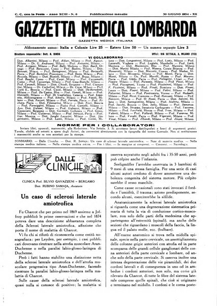 Gazzetta medica lombarda