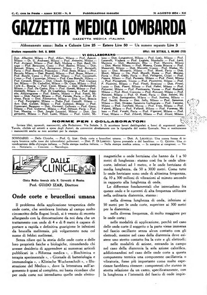 Gazzetta medica lombarda