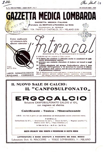 Gazzetta medica lombarda