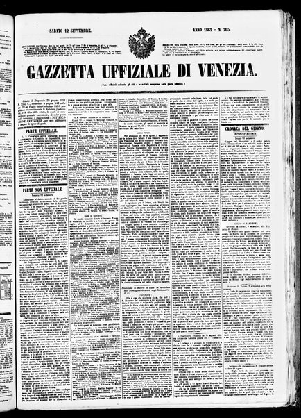 Gazzetta ufficiale di Venezia