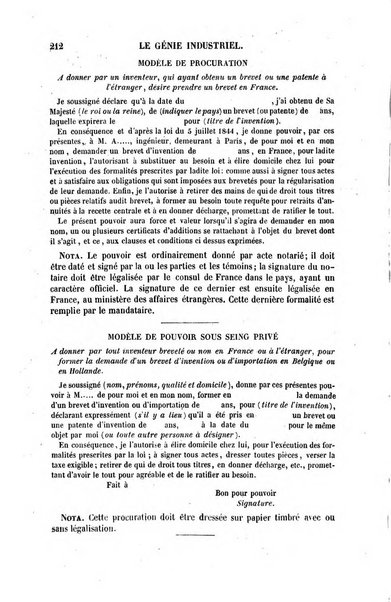 Le genie industriel revue des inventions francaises et etrangeres