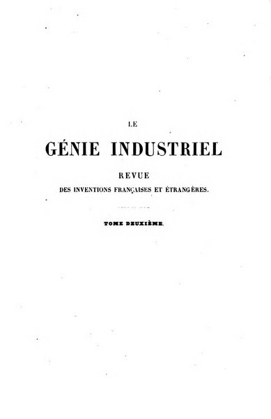 Le genie industriel revue des inventions francaises et etrangeres