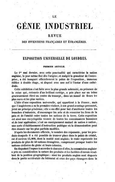 Le genie industriel revue des inventions francaises et etrangeres