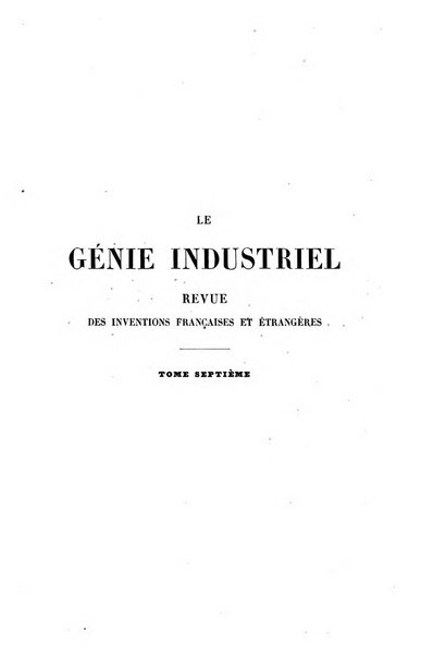 Le genie industriel revue des inventions francaises et etrangeres