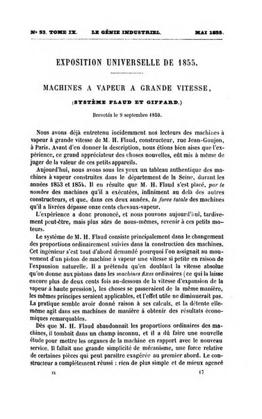 Le genie industriel revue des inventions francaises et etrangeres