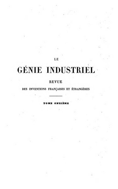 Le genie industriel revue des inventions francaises et etrangeres