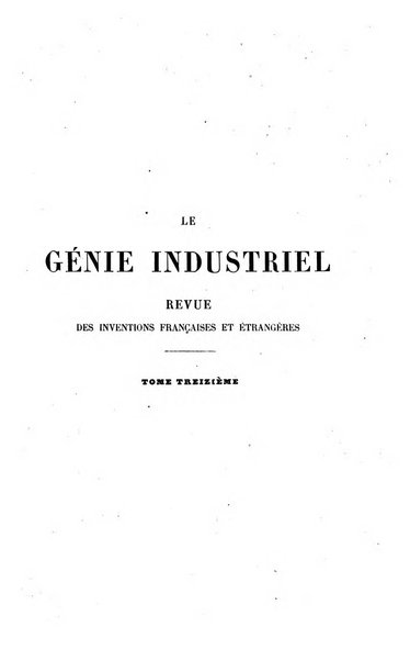 Le genie industriel revue des inventions francaises et etrangeres