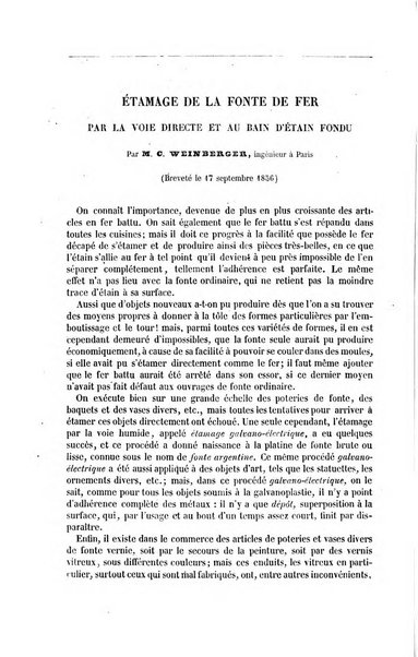 Le genie industriel revue des inventions francaises et etrangeres