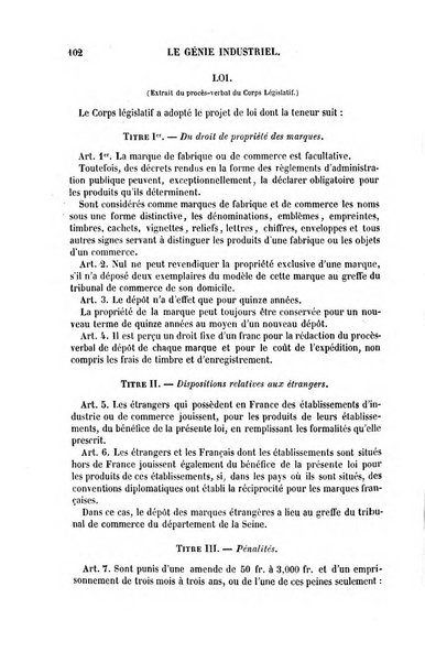 Le genie industriel revue des inventions francaises et etrangeres