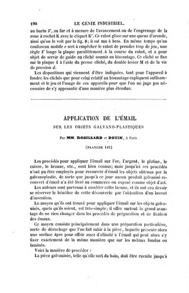 Le genie industriel revue des inventions francaises et etrangeres