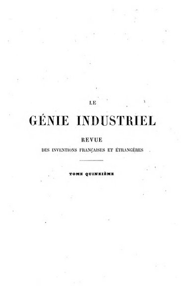 Le genie industriel revue des inventions francaises et etrangeres