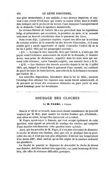 Le genie industriel revue des inventions francaises et etrangeres