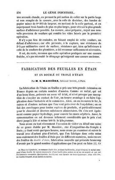 Le genie industriel revue des inventions francaises et etrangeres