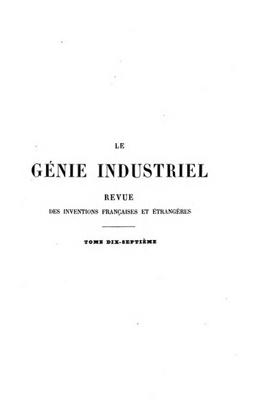 Le genie industriel revue des inventions francaises et etrangeres