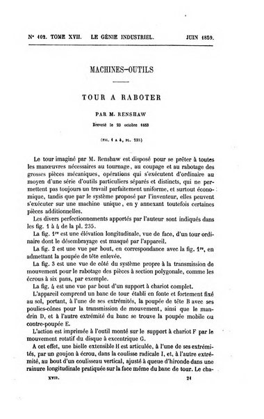 Le genie industriel revue des inventions francaises et etrangeres