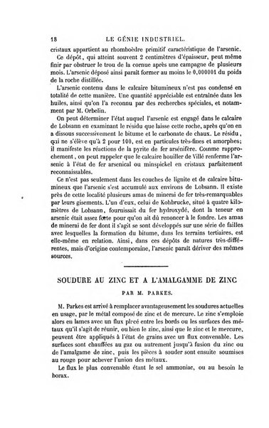 Le genie industriel revue des inventions francaises et etrangeres