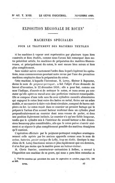 Le genie industriel revue des inventions francaises et etrangeres