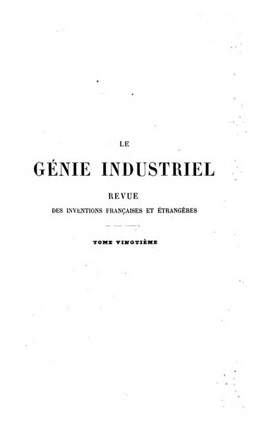 Le genie industriel revue des inventions francaises et etrangeres