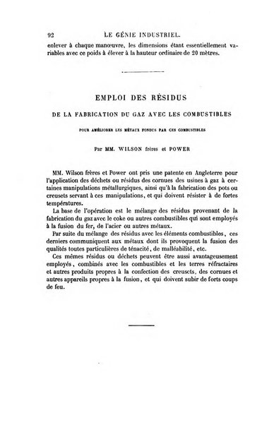 Le genie industriel revue des inventions francaises et etrangeres