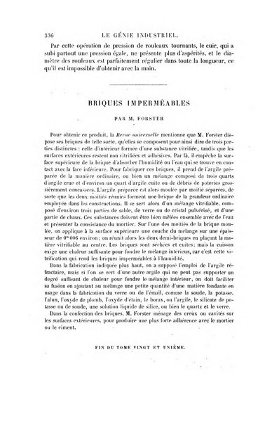 Le genie industriel revue des inventions francaises et etrangeres