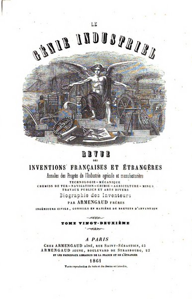 Le genie industriel revue des inventions francaises et etrangeres